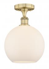 Innovations Lighting 616-1F-BB-G121-10 - Athens - 1 Light - 10 inch - Brushed Brass - Semi-Flush Mount