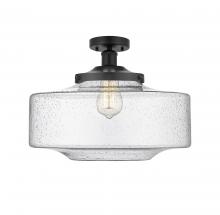 Innovations Lighting 616-1F-BK-G694-16 - Bridgeton - 1 Light - 12 inch - Matte Black - Semi-Flush Mount