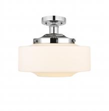 Innovations Lighting 616-1F-PC-G691-12 - Bridgeton - 1 Light - 12 inch - Polished Chrome - Semi-Flush Mount