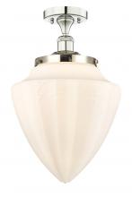 Innovations Lighting 616-1F-PN-G661-12 - Bridgeton - 1 Light - 12 inch - Polished Nickel - Semi-Flush Mount