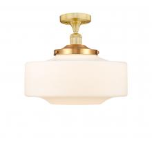 Innovations Lighting 616-1F-SG-G691-16 - Bridgeton - 1 Light - 12 inch - Satin Gold - Semi-Flush Mount