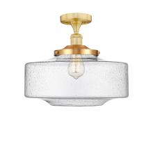 Innovations Lighting 616-1F-SG-G694-16 - Bridgeton - 1 Light - 12 inch - Satin Gold - Semi-Flush Mount