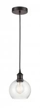 Innovations Lighting 616-1P-OB-G124-6 - Athens - 1 Light - 6 inch - Oil Rubbed Bronze - Cord hung - Mini Pendant