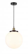 Innovations Lighting 616-1PH-BAB-G201-14 - Beacon - 1 Light - 14 inch - Black Antique Brass - Mini Pendant