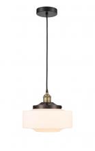 Innovations Lighting 616-1PH-BAB-G691-12 - Bridgeton - 1 Light - 12 inch - Black Antique Brass - Mini Pendant