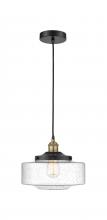 Innovations Lighting 616-1PH-BAB-G694-12 - Bridgeton - 1 Light - 12 inch - Black Antique Brass - Mini Pendant