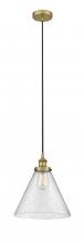 Innovations Lighting 616-1PH-BB-G44-L - Cone - 1 Light - 12 inch - Brushed Brass - Cord hung - Mini Pendant