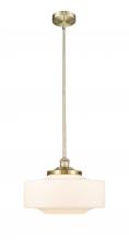 Innovations Lighting 616-1S-AB-G691-16 - Bridgeton - 1 Light - 12 inch - Antique Brass - Stem Hung - Mini Pendant