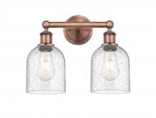 Innovations Lighting 616-2W-AC-G558-6SDY - Bella - 2 Light - 15 inch - Antique Copper - Bath Vanity Light