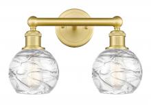 Innovations Lighting 616-2W-SG-G1213-6 - Athens Deco Swirl - 2 Light - 15 inch - Satin Gold - Bath Vanity Light