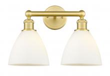 Innovations Lighting 616-2W-SG-GBD-751 - Bristol - 2 Light - 17 inch - Satin Gold - Bath Vanity Light