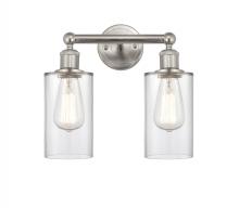  616-2W-SN-G802 - Clymer - 2 Light - 13 inch - Brushed Satin Nickel - Bath Vanity Light