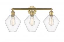  616-3W-BB-G652-8 - Cindyrella - 3 Light - 26 inch - Brushed Brass - Bath Vanity Light