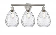  616-3W-SN-G372 - Waverly - 3 Light - 26 inch - Brushed Satin Nickel - Bath Vanity Light