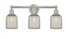  616-3W-SN-G559-5ME - Bridal Veil - 3 Light - 23 inch - Brushed Satin Nickel - Bath Vanity Light