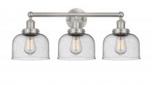  616-3W-SN-G74 - Bell - 3 Light - 26 inch - Brushed Satin Nickel - Bath Vanity Light