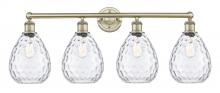 Innovations Lighting 616-4W-AB-G372 - Waverly - 4 Light - 35 inch - Antique Brass - Bath Vanity Light