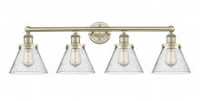  616-4W-AB-G44 - Cone - 4 Light - 35 inch - Antique Brass - Bath Vanity Light