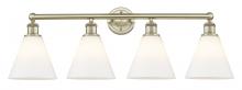 Innovations Lighting 616-4W-AB-GBC-81 - Berkshire - 4 Light - 35 inch - Antique Brass - Bath Vanity Light