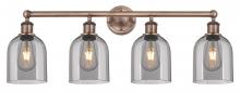  616-4W-AC-G558-6SM - Bella - 4 Light - 33 inch - Antique Copper - Bath Vanity Light