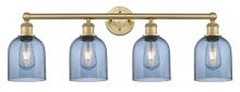  616-4W-BB-G558-6BL - Bella - 4 Light - 33 inch - Brushed Brass - Bath Vanity Light