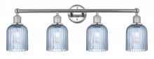  616-4W-PC-G559-5BL - Bridal Veil - 4 Light - 32 inch - Polished Chrome - Bath Vanity Light