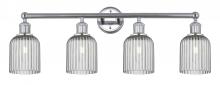  616-4W-PC-G559-5SM - Bridal Veil - 4 Light - 32 inch - Polished Chrome - Bath Vanity Light