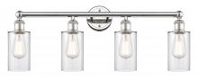  616-4W-PN-G802 - Clymer - 4 Light - 31 inch - Polished Nickel - Bath Vanity Light