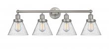  616-4W-SN-G44 - Cone - 4 Light - 35 inch - Brushed Satin Nickel - Bath Vanity Light