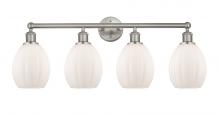  616-4W-SN-G81 - Eaton - 4 Light - 33 inch - Brushed Satin Nickel - Bath Vanity Light