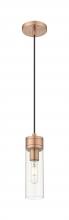 Innovations Lighting 617-1P-AC-G617-8CL - Boreas - 1 Light - 3 inch - Antique Copper - Cord Hung - Mini Pendant