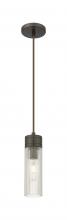  617-1P-OB-G617-8SCL - Boreas - 1 Light - 3 inch - Oil Rubbed Bronze - Cord Hung - Mini Pendant