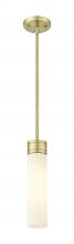  617-1S-AB-G617-11WH - Boreas - 1 Light - 3 inch - Antique Brass - Stem Hung - Mini Pendant