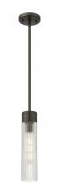  617-1S-OB-G617-11SCL - Boreas - 1 Light - 3 inch - Oil Rubbed Bronze - Stem Hung - Mini Pendant