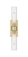  617-2W-BB-G617-11CL - Boreas - 2 Light - 24 inch - Brushed Brass - Bath Vanity Light