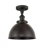 Innovations Lighting 916-1C-OB-MFD-10-OB - Derby - 1 Light - 10 inch - Oil Rubbed Bronze - Semi-Flush Mount