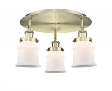 Innovations Lighting 916-3C-AB-G181S - Canton - 3 Light - 17 inch - Antique Brass - Flush Mount