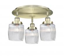 Innovations Lighting 916-3C-AB-G302 - Colton - 3 Light - 17 inch - Antique Brass - Flush Mount