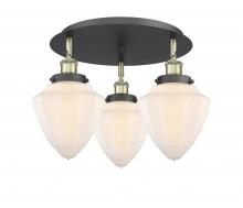 Innovations Lighting 916-3C-BAB-G661-7 - Bullet - 3 Light - 18 inch - Black Antique Brass - Flush Mount