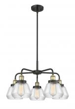 Innovations Lighting 916-5CR-BAB-G172 - Fulton - 5 Light - 26 inch - Black Antique Brass - Chandelier