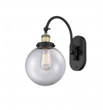 Innovations Lighting 918-1W-BAB-G202-8 - Beacon - 1 Light - 8 inch - Black Antique Brass - Sconce