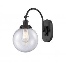 Innovations Lighting 918-1W-BK-G204-8 - Beacon - 1 Light - 8 inch - Matte Black - Sconce