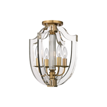 Hudson Valley 6500-AGB - 4 LIGHT SEMI FLUSH