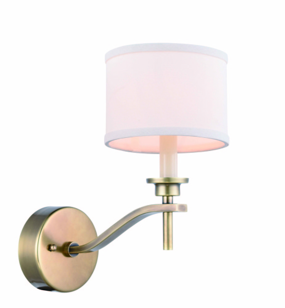 Segovia Collection 1-Light Burnished Brass Finish Wall Sconce