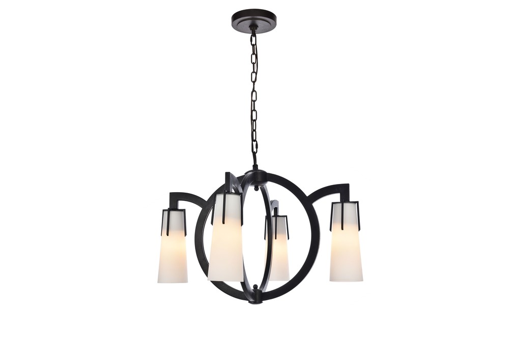 Harlow Nights 4 Light Vintage Bronze Chandelier