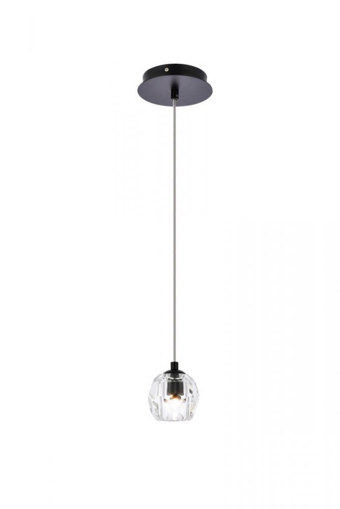 Eren 1 Light Black Pendant