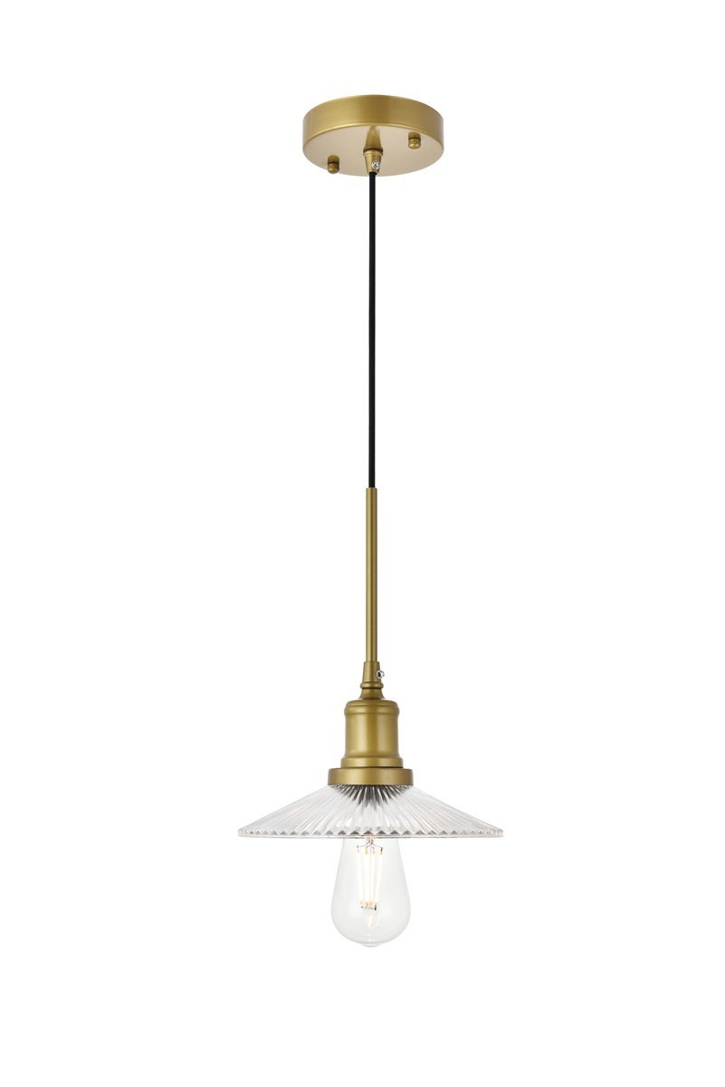 Waltz 1 light brass Pendant