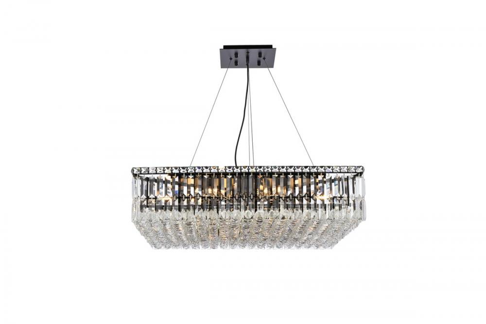 MaxIme 12 Light Chrome Chandelier Clear Royal Cut Crystal