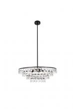 Elegant 1101D28BK - Ella 28 Inch Pendant in Black