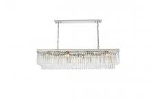 Elegant 1202D60PN/RC - Sydney 12 Light Polished Nickel Chandelier Clear Royal Cut Crystal